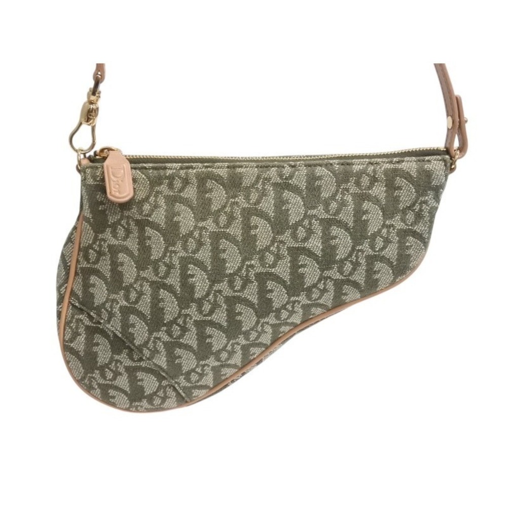 Dior Christian Hobo Green Shoulder Saddle Khaki Trotter bag One Bag